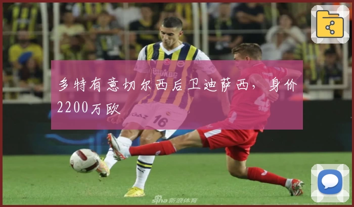 多特有意切尔西后卫迪萨西，身价2200万欧