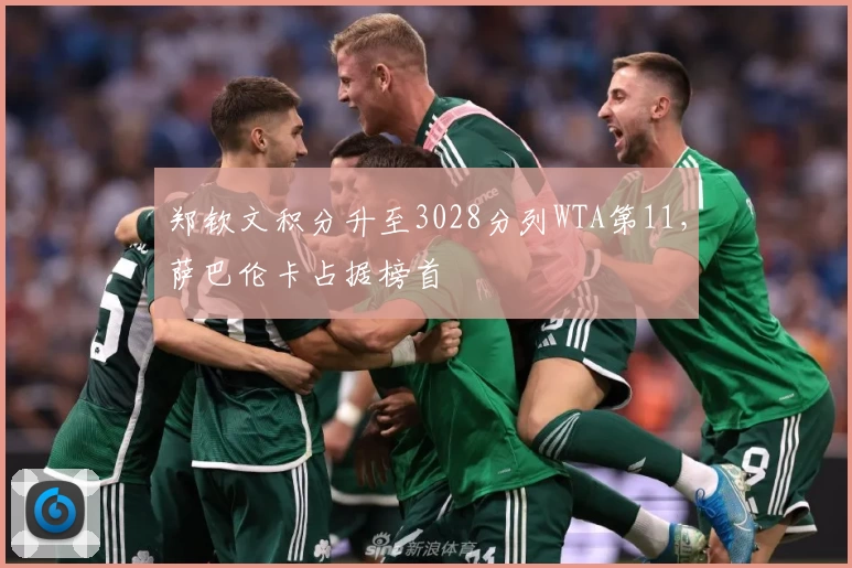 郑钦文积分升至3028分列WTA第11，萨巴伦卡占据榜首