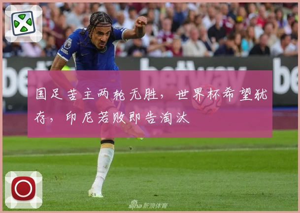 国足苦主两轮无胜，世界杯希望犹存，印尼若败即告淘汰